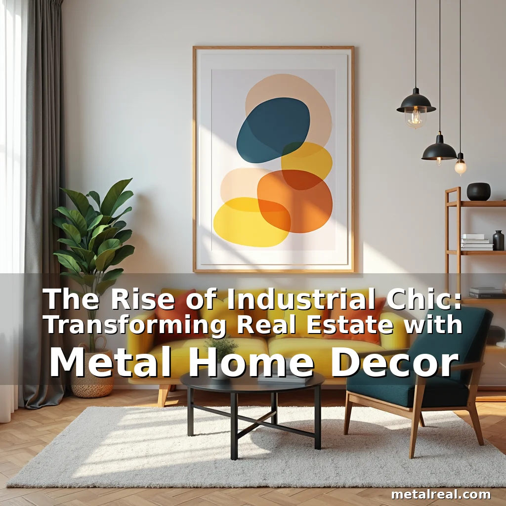 Read more about the article The Rise of Industrial Chic: Transforming Real Estate with Metal Home Decor