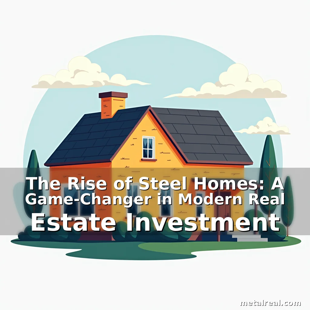Read more about the article The Rise of Steel Homes: A Game-Changer in Modern Real Estate Investment
