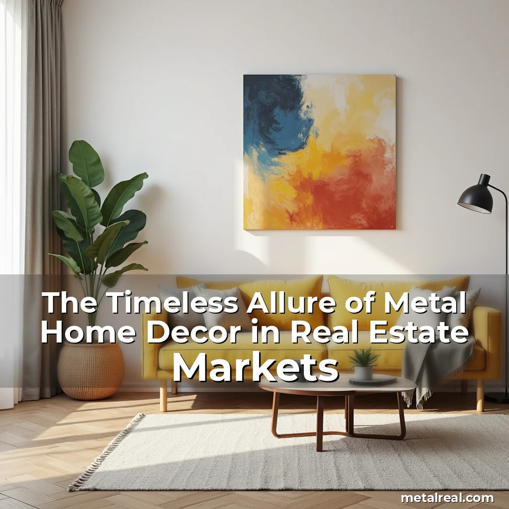 Read more about the article The Timeless Allure of Metal Home Decor in Real Estate Markets